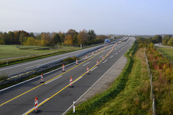 A20 Ostseeautobahn abgesackt Tribsees Anschlustelle Autobahnberfhrung 389