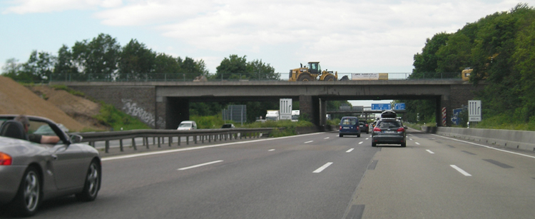A4 Autobahn Strecke 91 Kln Heumar Gremberg Ploll Bundestrae B 8 Brcke Autobahnberfhrung