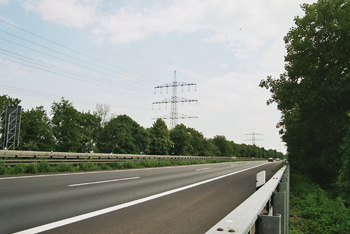 A 57 Autobahn Brandstiftung Brckenbrand Vollsperrung Dormagen Nievenheim_19