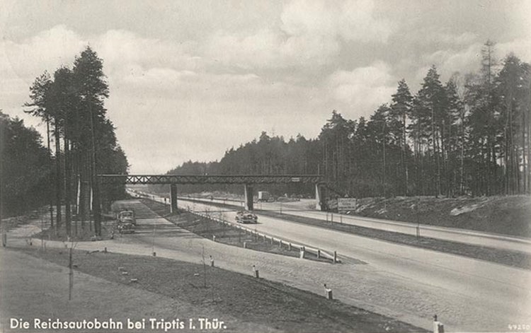 lteste Autobahnrastanlage Deutschlands Rodaborn Triptis Reichsautobahn Berlin - Mnchen P3