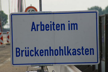 Autobahnbrcke A1 Leverkusen Kln-Merkenich Rheinbrcke Vollsperrung 20
