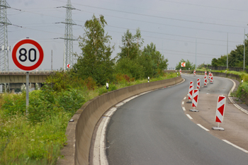 Autobahnbrcke A1 Leverkusen Kln-Merkenich Rheinbrcke Vollsperrung 25