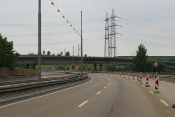 Autobahnbrcke A1 Leverkusen Kln-Merkenich Rheinbrcke Vollsperrung 33