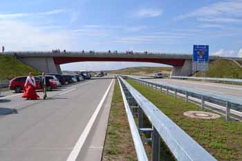 Verkehrsfreigabe Bundesautobahn A71 Gesamtfertigstellung Autobahnberfhrung 03