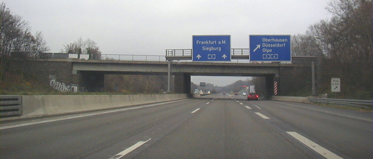 A4 Autobahn berfhrung Kln Gremberghoven Ostheim Frankfurter Strae Bundesstrae B8