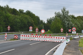 Autobahnbrcke A1 Leverkusen Kln-Merkenich Vollsperrung 62