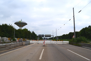 Autobahnbrcke A1 Leverkusen Kln-Merkenich Vollsperrung 90